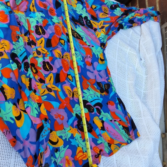 Vintage Rare Art to Wear by Ken Done Abstract button down OSFM - Picture 10 of 11